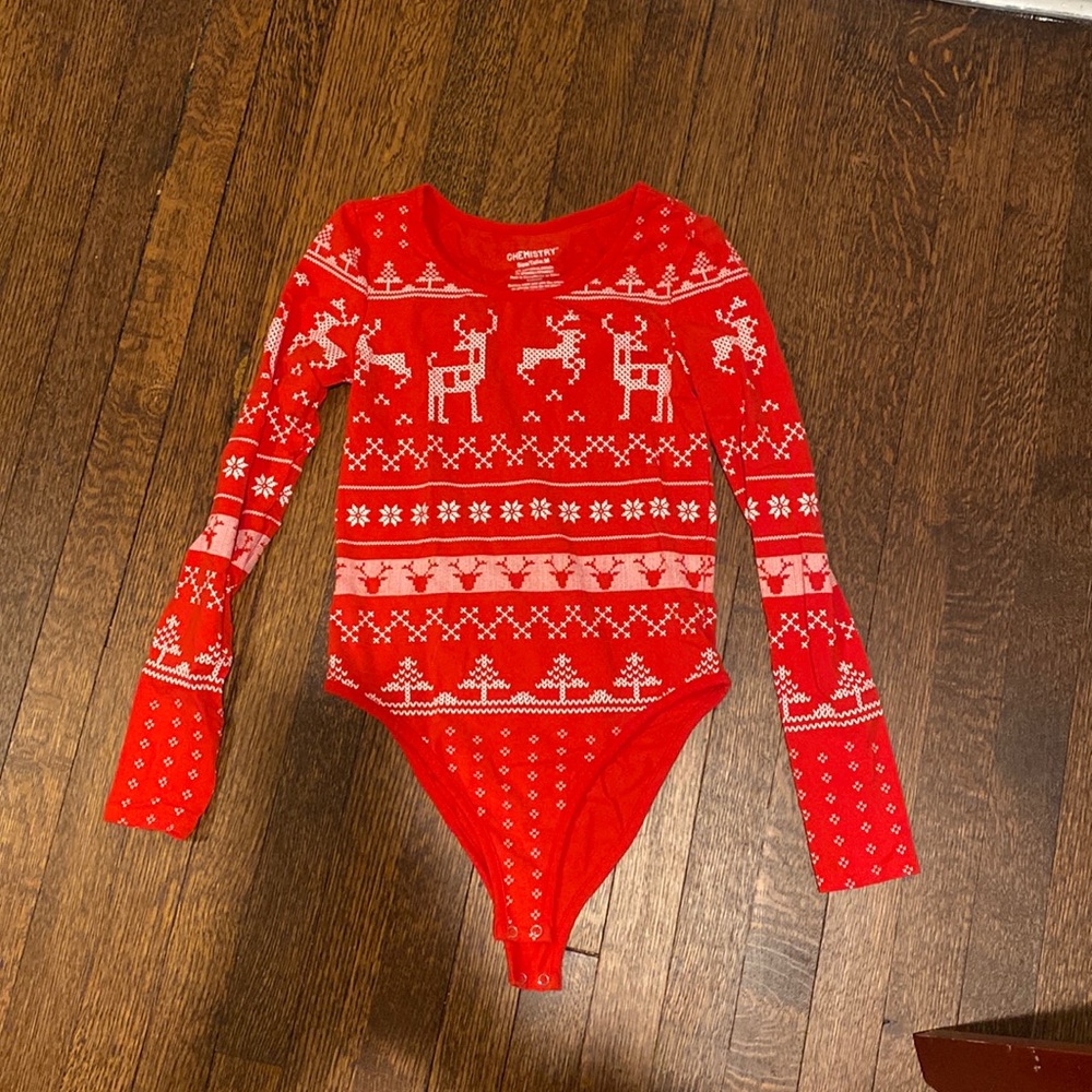Bodysuit with Christmas design